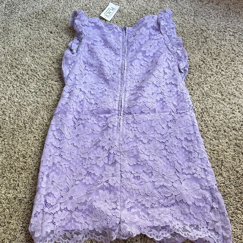 NWT Childrens Place Lavender Lace A line Sleeveless Dress size small 5/6